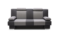 Stylowa sofa z funkcją spania i chromowanymi nóżkami, wybór kolorów, ARNO2