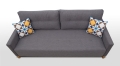 Stylowa sofa z funkcją spania i mocowanymi nóżkami, wybór kolorów, ARNO4
