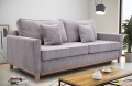 Stylowa sofa z funkcją spania i drewnianymi nóżkami, wybór kolorów, ARNO5
