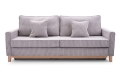 Stylowa sofa z funkcją spania i drewnianymi nóżkami, wybór kolorów, ARNO5