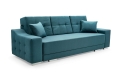 Sofa z funkcją spania i chromowanymi nóżkami, wybór kolorów, CAVO3