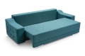 Sofa z funkcją spania i chromowanymi nóżkami, wybór kolorów, CAVO3