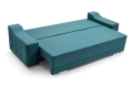 Sofa z funkcją spania i chromowanymi nóżkami, wybór kolorów, CAVO3
