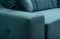 Sofa z funkcją spania i chromowanymi nóżkami, wybór kolorów, CAVO3