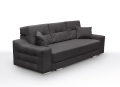 Sofa z funkcją spania i chromowanymi nóżkami, wybór kolorów, CAVO3
