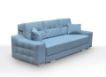 Sofa z funkcją spania i chromowanymi nóżkami, wybór kolorów, CAVO3