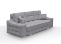 Sofa z funkcją spania i chromowanymi nóżkami, wybór kolorów, CAVO3