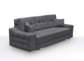 Sofa z funkcją spania i chromowanymi nóżkami, wybór kolorów, CAVO3
