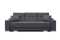 Sofa z funkcją spania i chromowanymi nóżkami, wybór kolorów, CAVO3