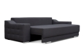 Sofa z funkcją spania i chromowanymi nóżkami, wybór kolorów, CAVO3