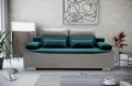 Sofa z funkcją spania i chromowanymi nóżkami, wybór kolorów, GERT1