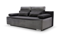 Sofa z funkcją spania i chromowanymi nóżkami, wybór kolorów, GERT1