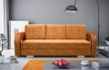 Sofa z funkcją spania z chromowanymi nóżkami, wybór kolorów, LENO