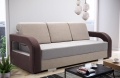 Sofa z funkcją spania z chromowanymi nóżkami, wybór kolorów, LENO