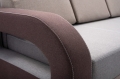 Sofa z funkcją spania z chromowanymi nóżkami, wybór kolorów, LENO