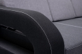 Sofa z funkcją spania z chromowanymi nóżkami, wybór kolorów, LENO