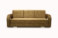 Sofa z funkcją spania z chromowanymi nóżkami, wybór kolorów, LENO