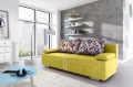 Sofa z funkcją spania z chromowanymi nóżkami, wybór kolorów, MANU