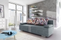 Sofa z funkcją spania z chromowanymi nóżkami, wybór kolorów, MANU