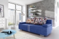 Sofa z funkcją spania z chromowanymi nóżkami, wybór kolorów, MANU
