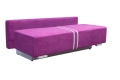 Sofa z funkcją spania z chromowanymi nóżkami, wybór kolorów, MANU