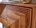 Komoda z litego drewna sheesham 148 cm na metalowych nogach, PIANO