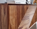 Komoda z litego drewna sheesham 148 cm na metalowych nogach, PIANO