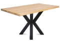 Naturalny stół dębowy 110 cm na metalowej podstawie typu pająk, LOFT ZIK