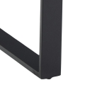 Dębowy stół 200x100 cm metalowe czarne nogi, CANTRI LOFT