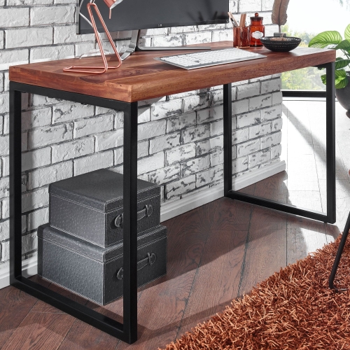 Eleganckie biurko 117 cm z litego drewna sheesham, MARA