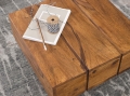 Kwadratowy stolik kawowy 44 cm z litego drewna sheesham, LUI