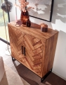 Ciemnobrązowa komoda 100cm z litego drewna sheesham, SUDU