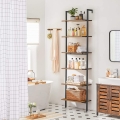 Minimalistyczny regał na książki loft 205/60 cm, metalowa rama - RADS