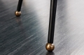 Stylowy stolik do salonu z metalu w kolorze złotym 55 cm, LAND GOLD