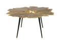 Stylowy stolik do salonu z metalu w kolorze złotym 95 cm, LAND GOLD