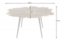 Stylowy stolik do salonu z metalu w kolorze złotym 95 cm, LAND GOLD