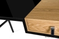 Biurko 120 cm hartowane szkło na metalowych nogach, ZIZI