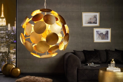 Nowoczesny żyrandol lampa wisząca złoty Dmuchawiec