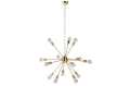 Złota lampa wisząca 87 cm Loft 14 źródeł światła