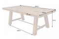 Stół 200cm z litego drewna sosnowego, CINDY
