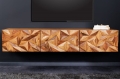 Szafka RTV ZIBI 3D wisząca 160 cm sheesham drewno naturalne