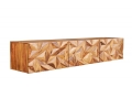 Szafka RTV ZIBI 3D wisząca 160 cm sheesham drewno naturalne