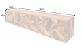 Szafka RTV ZIBI 3D wisząca 160 cm sheesham drewno naturalne