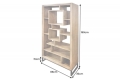 Duży regał stojący 88x190 cm loft lite lakierowane drewno akacjowe