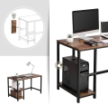 Biurko komputerowe na metalowych nogach rustykalne, loft 120 cm RADS LOFT 1