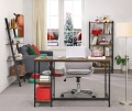Biurko komputerowe na metalowych nogach rustykalne, loft 120 cm RADS LOFT 1