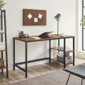 Biurko komputerowe na metalowych nogach rustykalne, industrialne 140 cm RADS LOFT V