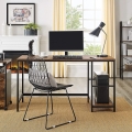 Biurko komputerowe na metalowych nogach rustykalne, industrialne 140 cm RADS LOFT V