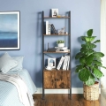 Regał z szafką w stylu industrialnym, metalowy stelaż 173 cm RADS LOFT