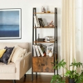 Regał z szafką w stylu industrialnym, metalowy stelaż 173 cm RADS LOFT